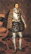 SOMER, Paulus van King James I of England r oil on canvas
